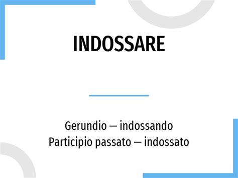 indossare in inglese|indossare in italian.